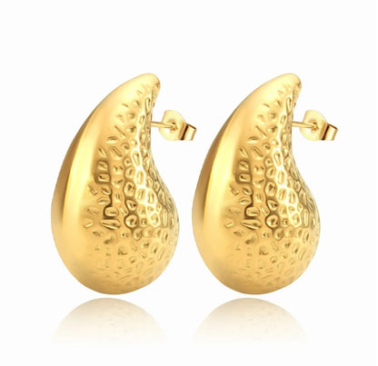 1 Pair Simple Style Classic Style Solid Color Plating Titanium Steel 18k Gold Plated Ear Studs