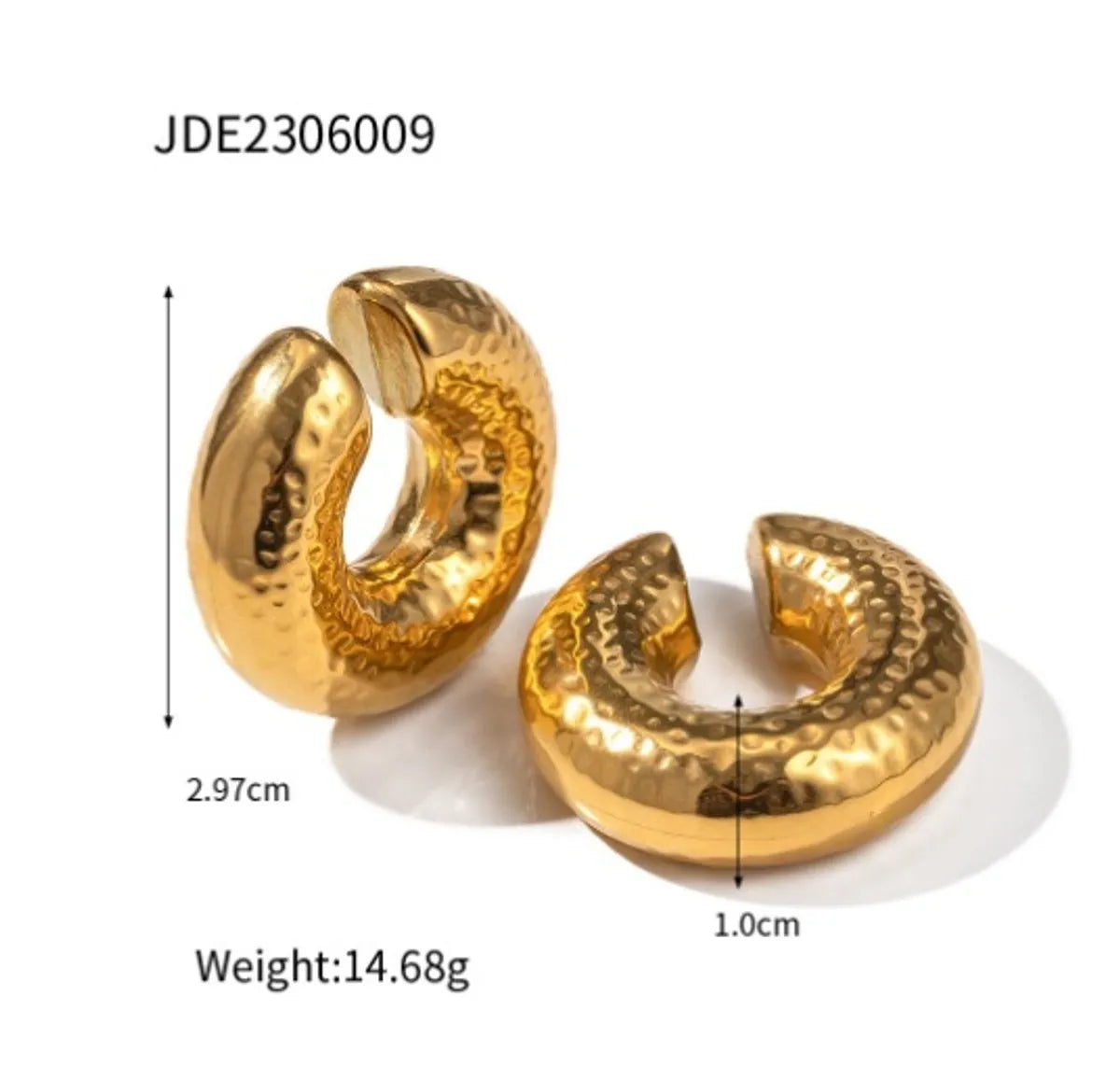 1 Pair Simple Style Classic Style Solid Color Plating Titanium Steel 18k Gold Plated Ear Studs