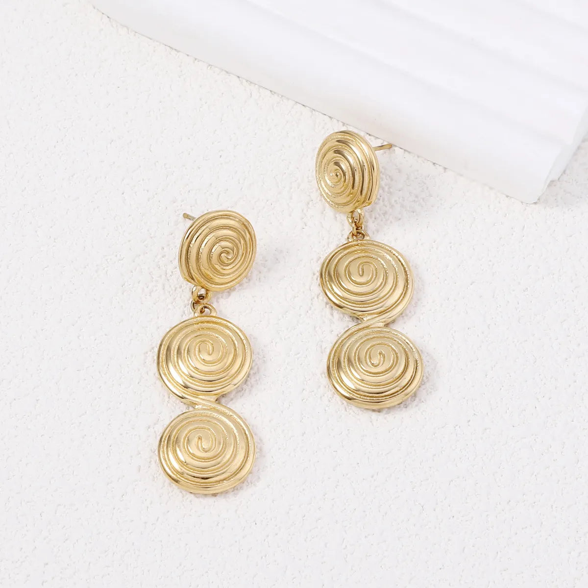 1 Pair Simple Style Classic Style Solid Color Zinc Alloy Drop Earrings