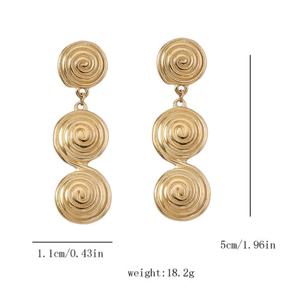 1 Pair Simple Style Classic Style Solid Color Zinc Alloy Drop Earrings