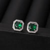 1 Pair Simple Style Classic Style Square Inlay Copper Zircon Ear Studs