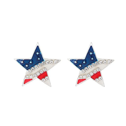 1 Pair Simple Style Classic Style Star Plating Alloy Gold Plated Drop Earrings