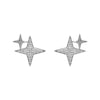 1 Pair Simple Style Classic Style Star Star Sterling Silver Ear Studs