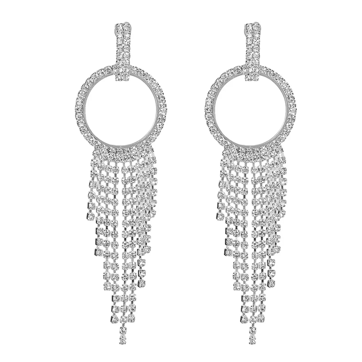 1 Pair Simple Style Classic Style Tassel 316 Stainless Steel  Drop Earrings