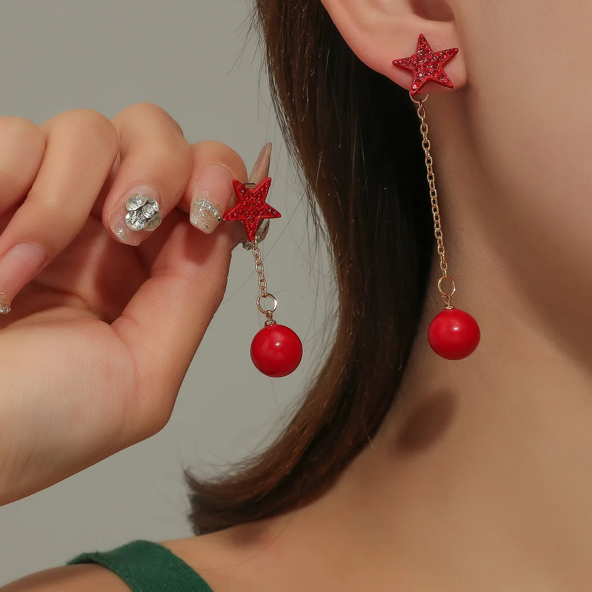 1 Pair Simple Style Classic Style Tassel Tassel Alloy Drop Earrings