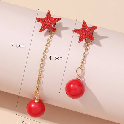 1 Pair Simple Style Classic Style Tassel Tassel Alloy Drop Earrings