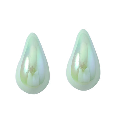 1 Pair Simple Style Classic Style Water Droplets Inlay Zinc Alloy Zircon Ear Studs