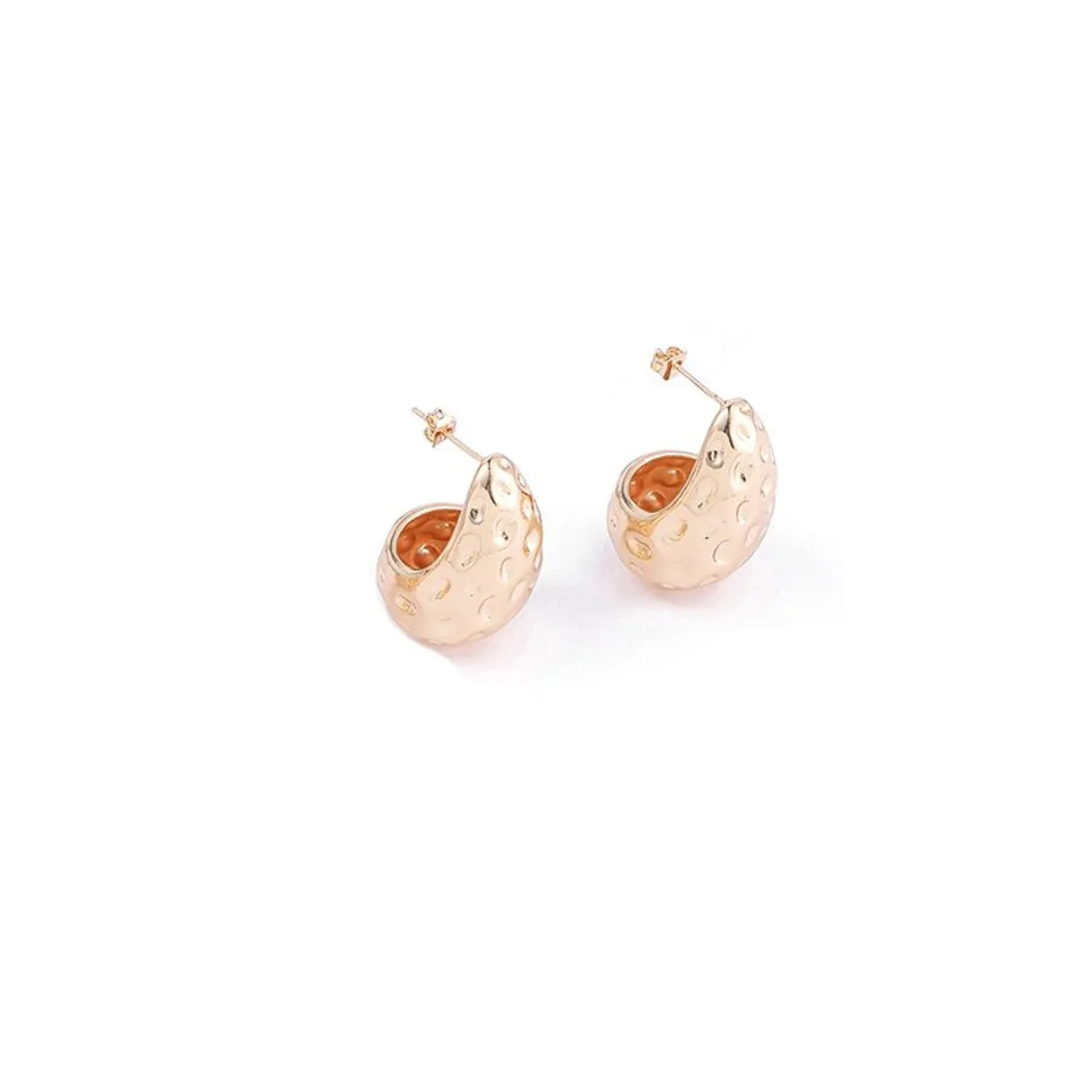 1 Pair Simple Style Classic Style Water Droplets Plating Copper 18k Gold Plated Ear Studs