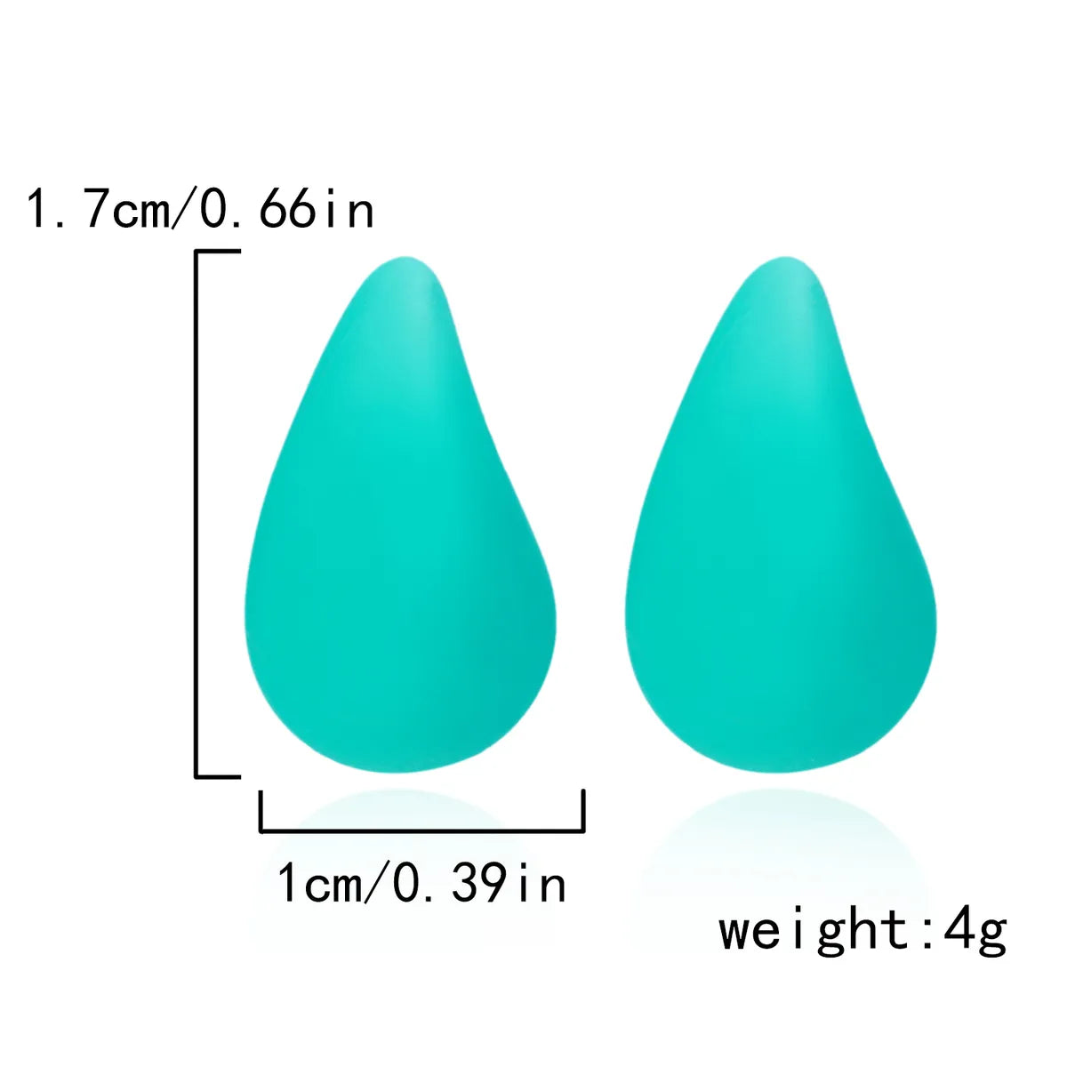 1 Pair Simple Style Classic Style Water Droplets Water Drop Arylic Ear Studs