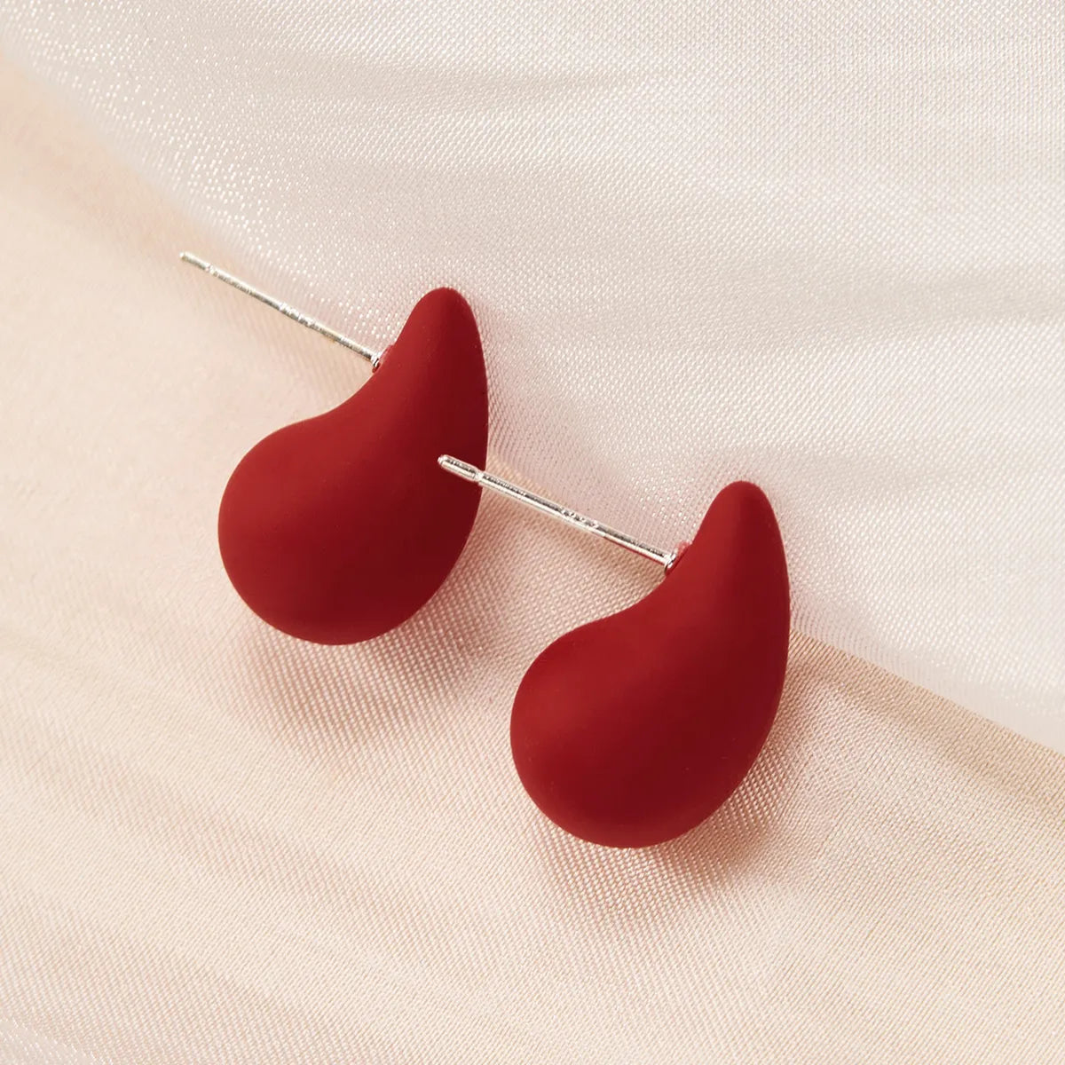 1 Pair Simple Style Classic Style Water Droplets Water Drop Arylic Ear Studs