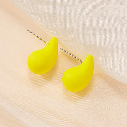 1 Pair Simple Style Classic Style Water Droplets Water Drop Arylic Ear Studs