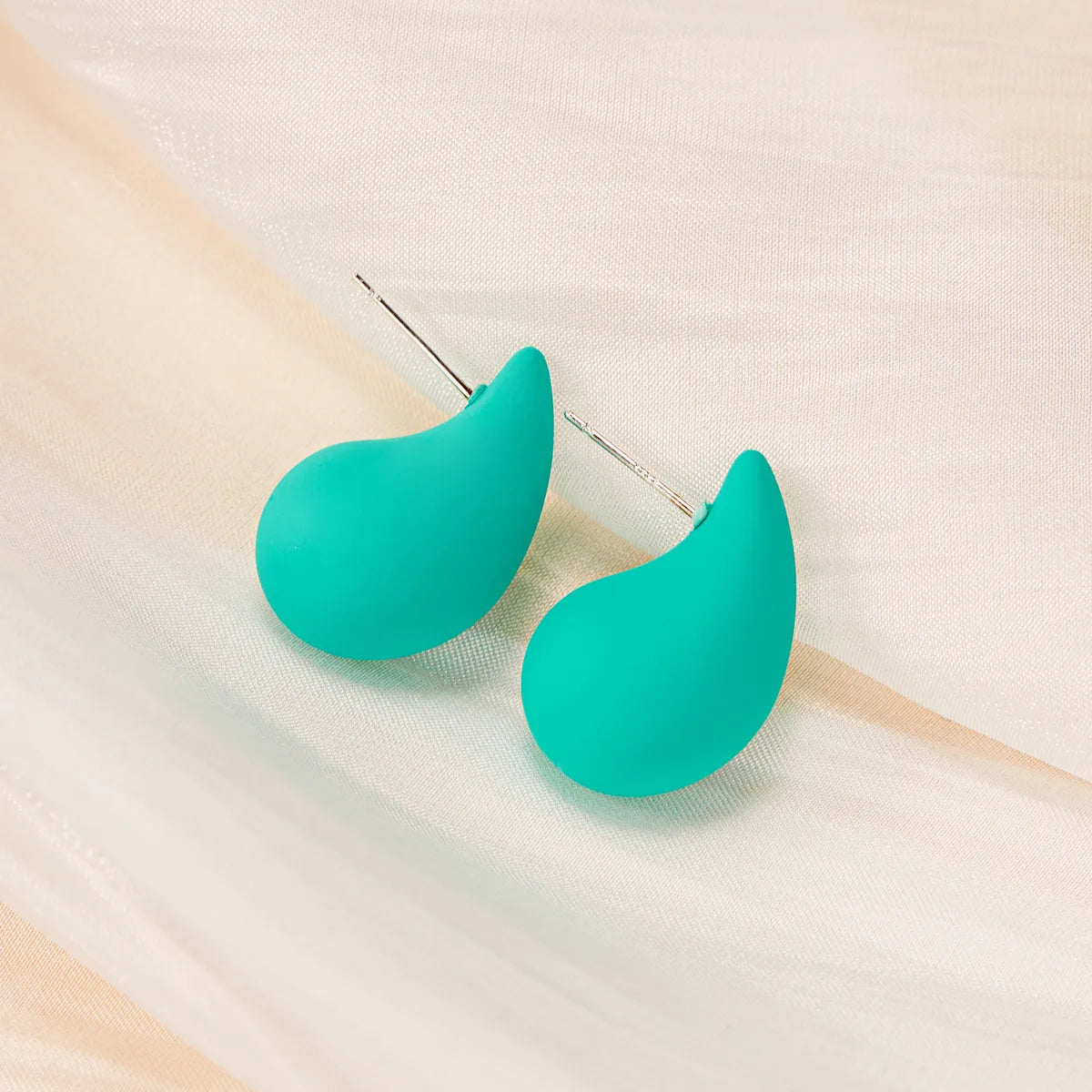 1 Pair Simple Style Classic Style Water Droplets Water Drop Arylic Ear Studs