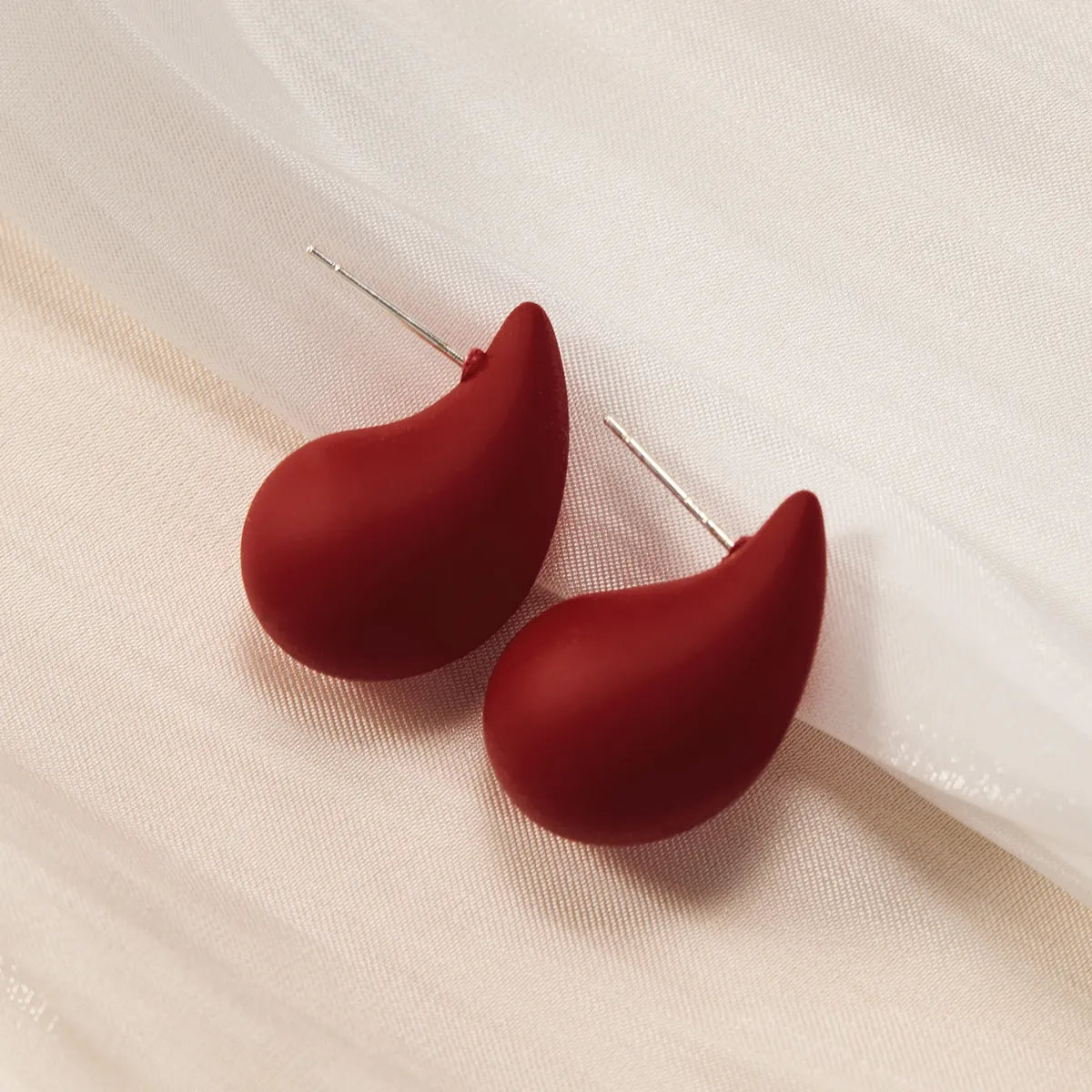 1 Pair Simple Style Classic Style Water Droplets Water Drop Arylic Ear Studs