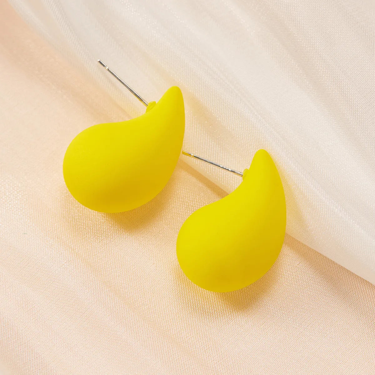 1 Pair Simple Style Classic Style Water Droplets Water Drop Arylic Ear Studs