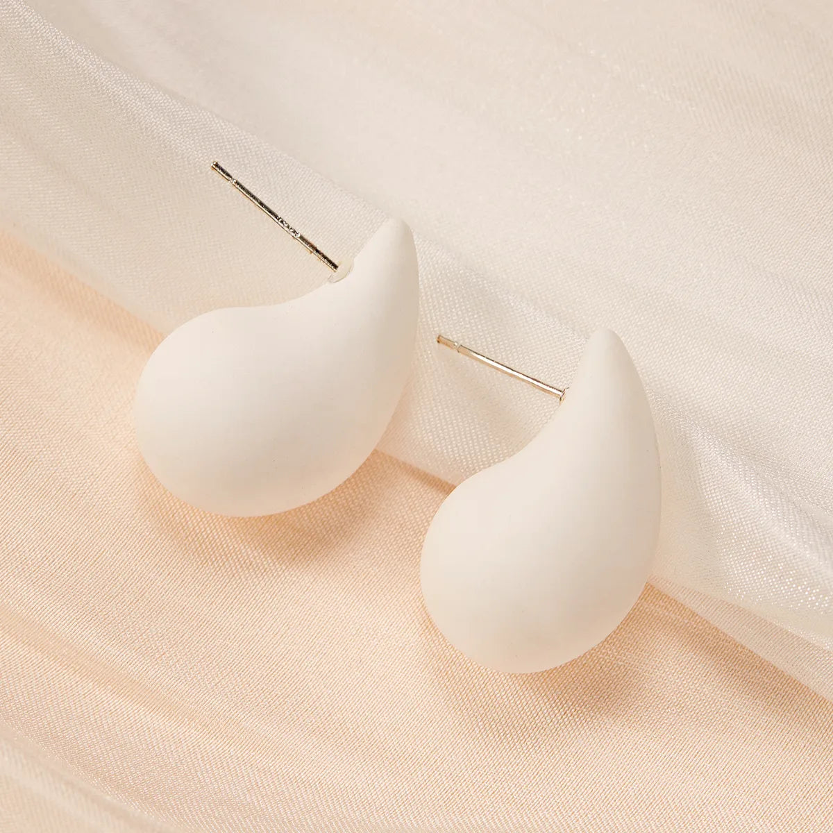 1 Pair Simple Style Classic Style Water Droplets Water Drop Arylic Ear Studs