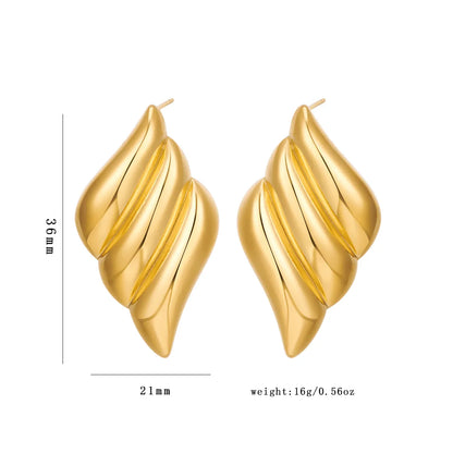 1 Pair Simple Style Classic Style Wings Plating 316 Stainless Steel  18K Gold Plated Ear Studs