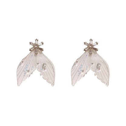 1 Pair Simple Style Color Block Inlay Alloy Zircon Ear Studs