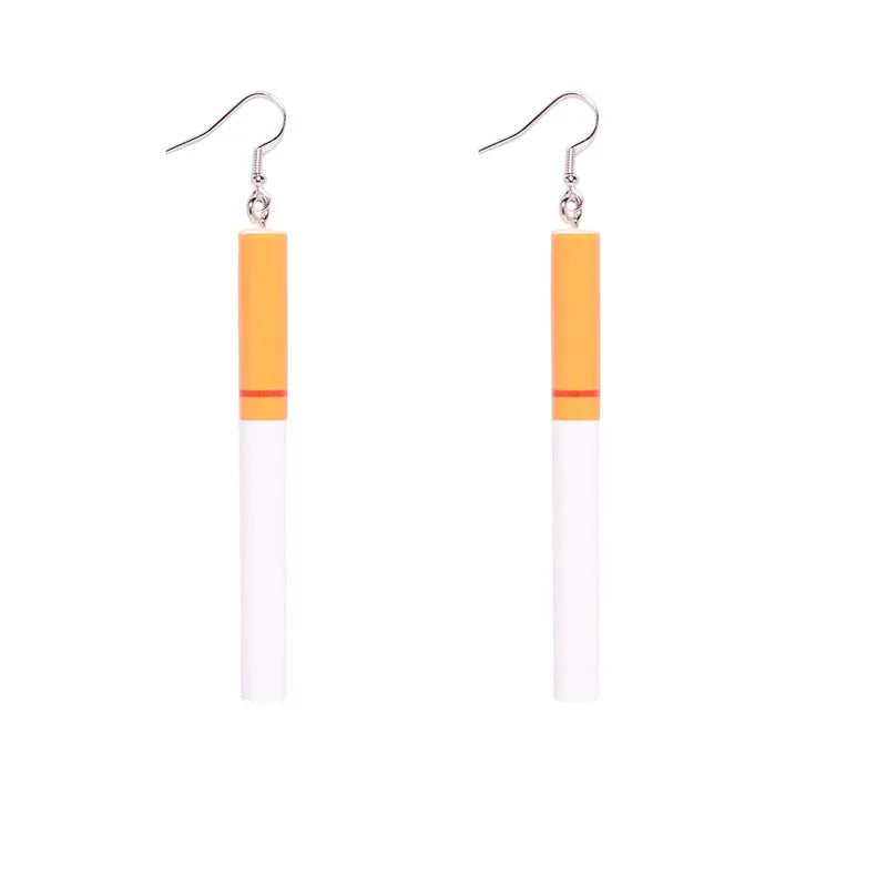 1 Pair Simple Style Color Block Plastic Resin Drop Earrings