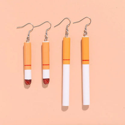 1 Pair Simple Style Color Block Plastic Resin Drop Earrings