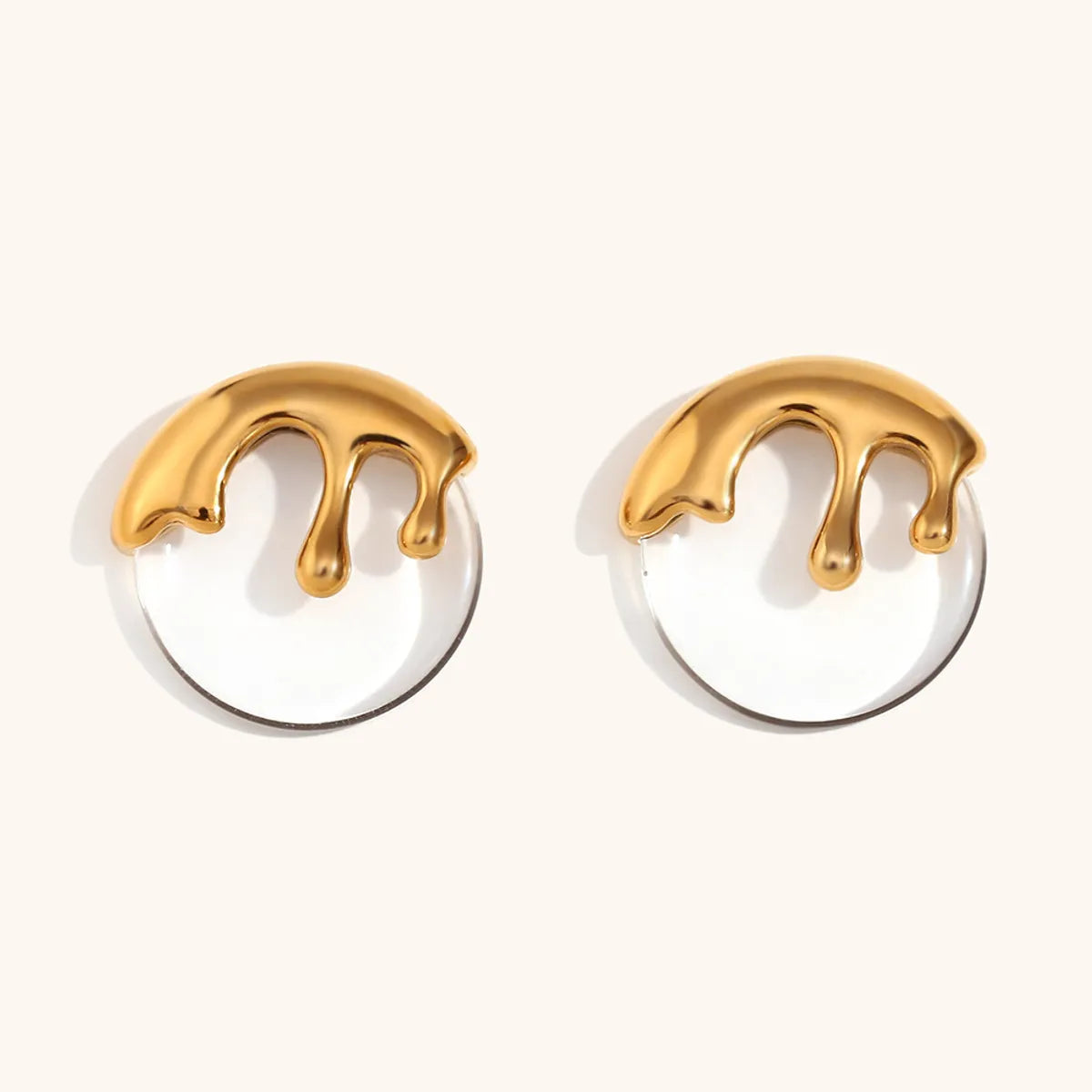 1 Pair Simple Style Commute Butterfly Inlay Stainless Steel Zircon Ear Studs