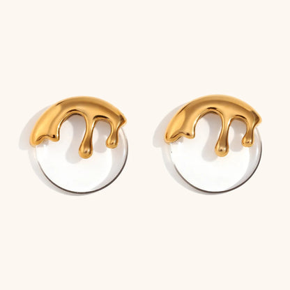 1 Pair Simple Style Commute Butterfly Inlay Stainless Steel Zircon Ear Studs