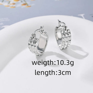 1 Pair Simple Style Commute Geometric Alloy Earrings