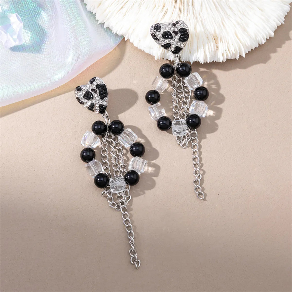 1 Pair Simple Style Commute Geometric Beaded Inlay Artificial Crystal Alloy Rhinestones Pearl Drop Earrings