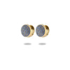 1 Pair Simple Style Commute Geometric Inlay 304 Stainless Steel Zircon 18K Gold Plated Earrings