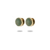 1 Pair Simple Style Commute Geometric Inlay 304 Stainless Steel Zircon 18K Gold Plated Earrings