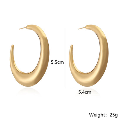 1 Pair Simple Style Commute Geometric Plating Copper 18k Gold Plated Ear Studs