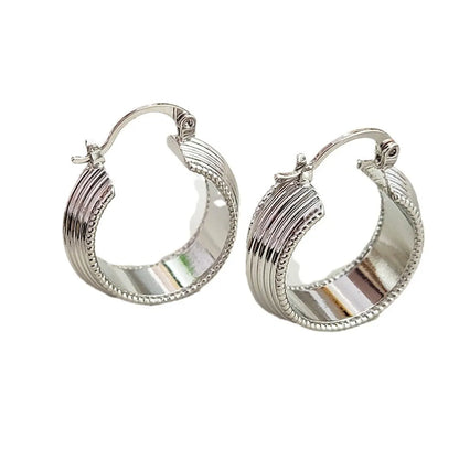 1 Pair Simple Style Commute Geometric Plating Copper Earrings