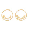 1 Pair Simple Style Commute Heart Shape Flower Butterfly Hollow Out 304 Stainless Steel 18K Gold Plated Earrings