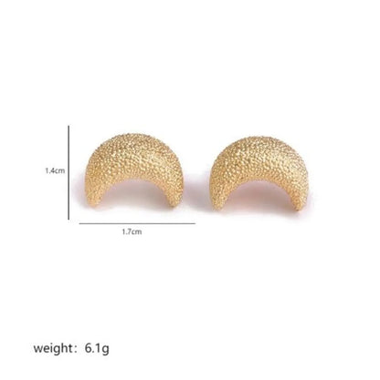 1 Pair Simple Style Commute Korean Style Moon Water Droplets Flower Copper 18K Gold Plated Silver Plated Ear Studs