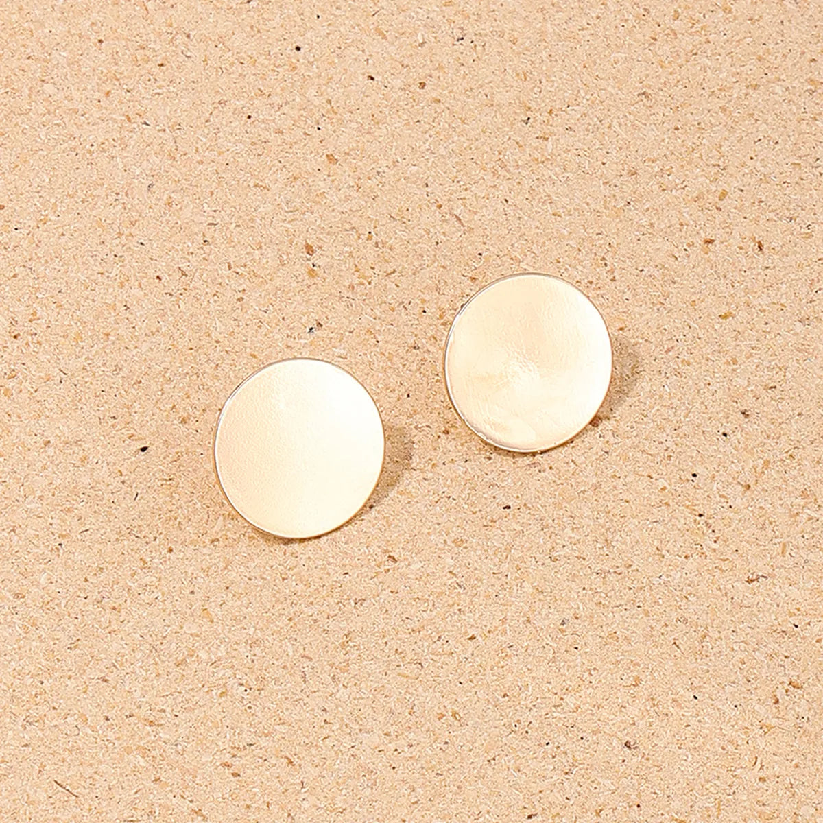 1 Pair Simple Style Commute Oval Alloy Ear Studs