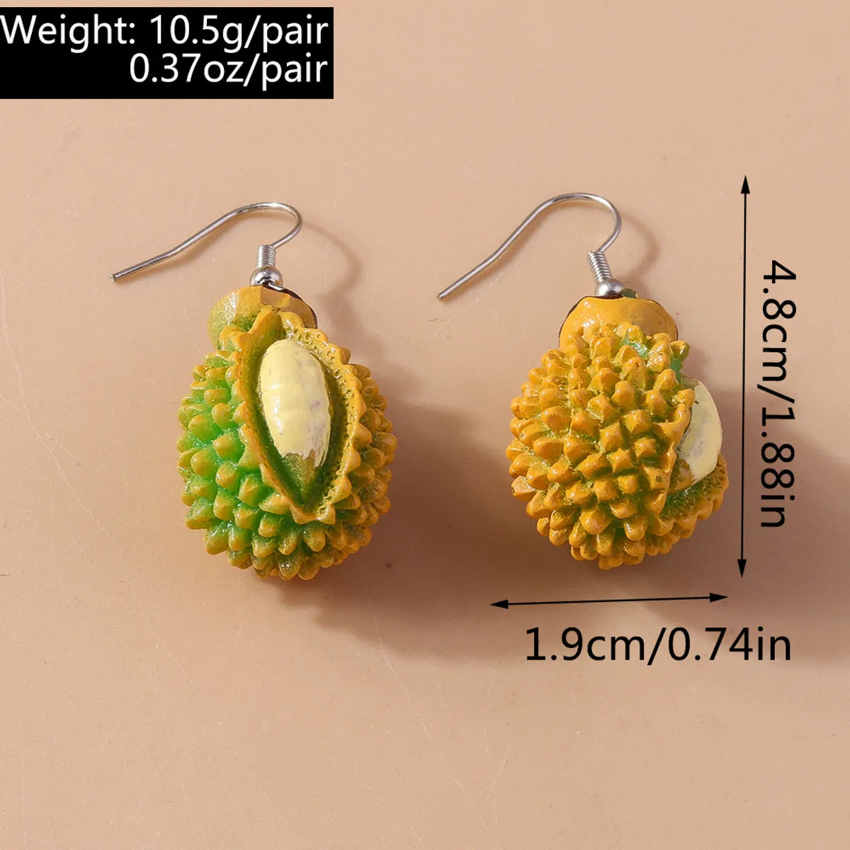 1 Pair Simple Style Commute Plant Alloy Plastic Drop Earrings