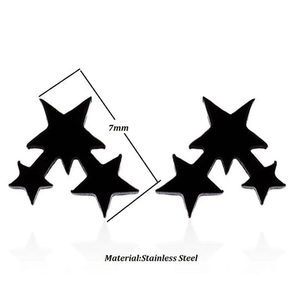 1 Pair Simple Style Commute Star Polishing Plating Stainless Steel 18k Gold Plated Ear Studs