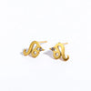 1 Pair Simple Style Constellation Plating 304 Stainless Steel Rhinestones 18K Gold Plated Ear Studs