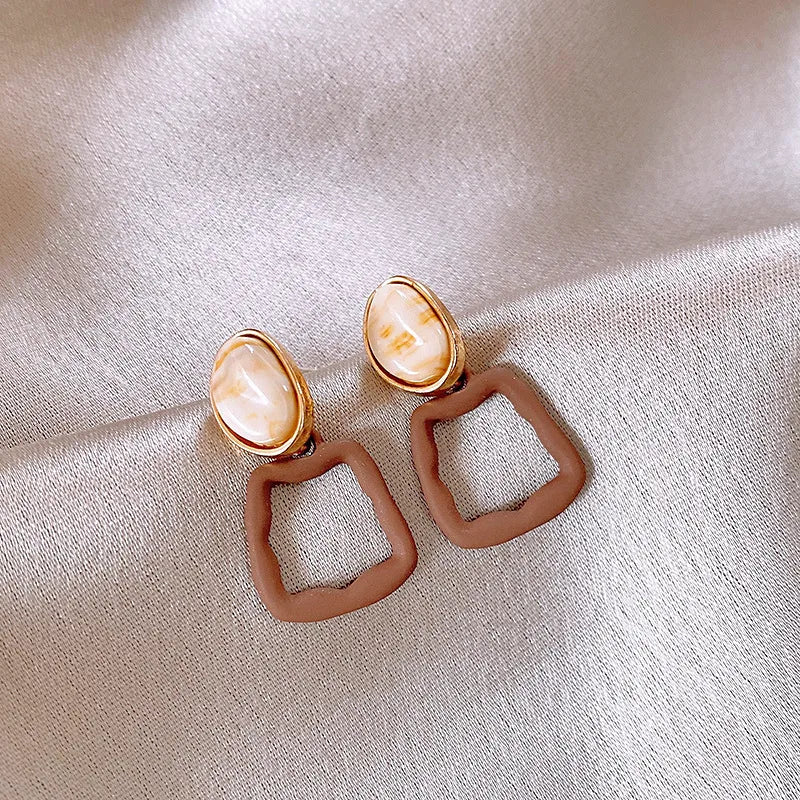 1 Pair Simple Style Flower Inlay Copper Pearl Ear Studs