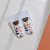 1 Pair Simple Style Flower Soft Clay Patchwork Women'S Ear Studs