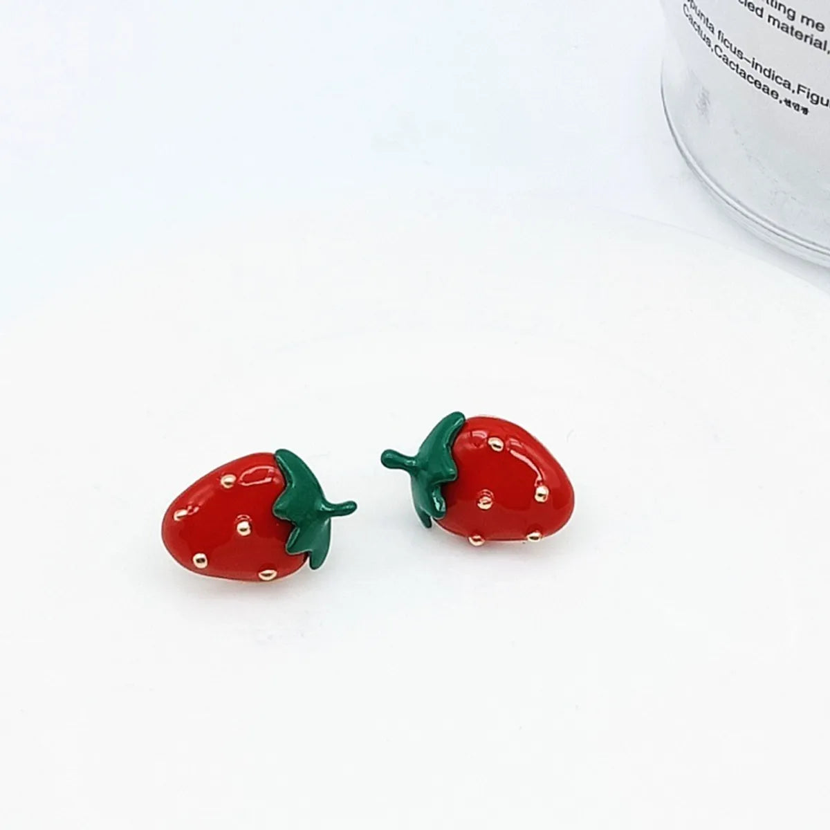 1 Pair Simple Style Fruit Alloy Enamel Women'S Ear Studs