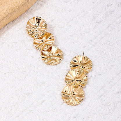 1 Pair Simple Style Geometric Alloy Drop Earrings