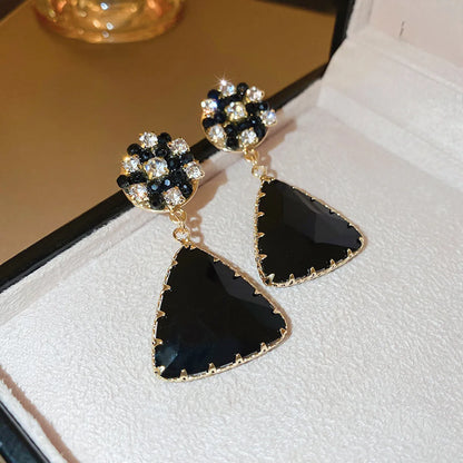 1 Pair Simple Style Geometric Alloy Drop Earrings