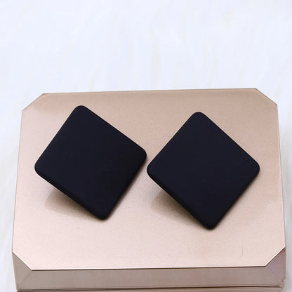 1 Pair Simple Style Geometric Arylic Stoving Varnish Women's Ear Studs