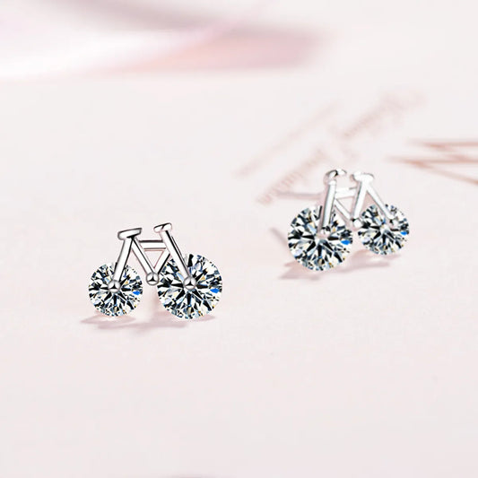 1 Pair Simple Style Geometric Copper Plating Zircon Ear Studs