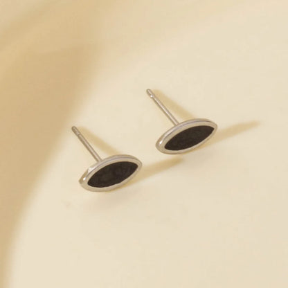 1 Pair Simple Style Geometric Eye 304 Stainless Steel Ear Studs