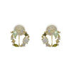 1 Pair Simple Style Geometric Flower Plating Inlay Copper Zircon Earrings