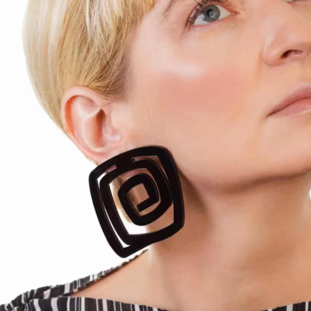 1 Pair Simple Style Geometric Iron Drop Earrings