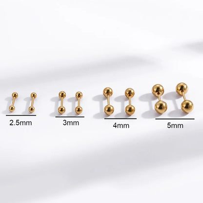 1 Pair Ear Cartilage Rings & Studs Simple Style Geometric 316 Stainless Steel  Plating