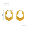 1 Pair Simple Style Geometric Plating 304 Stainless Steel Earrings