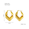 1 Pair Simple Style Geometric Plating 304 Stainless Steel Earrings